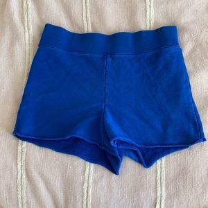TNA high waisted blue shorts